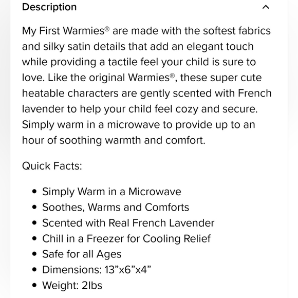 My First Warmies Puppy Cream Color Used Condition - Picture 7 of 7